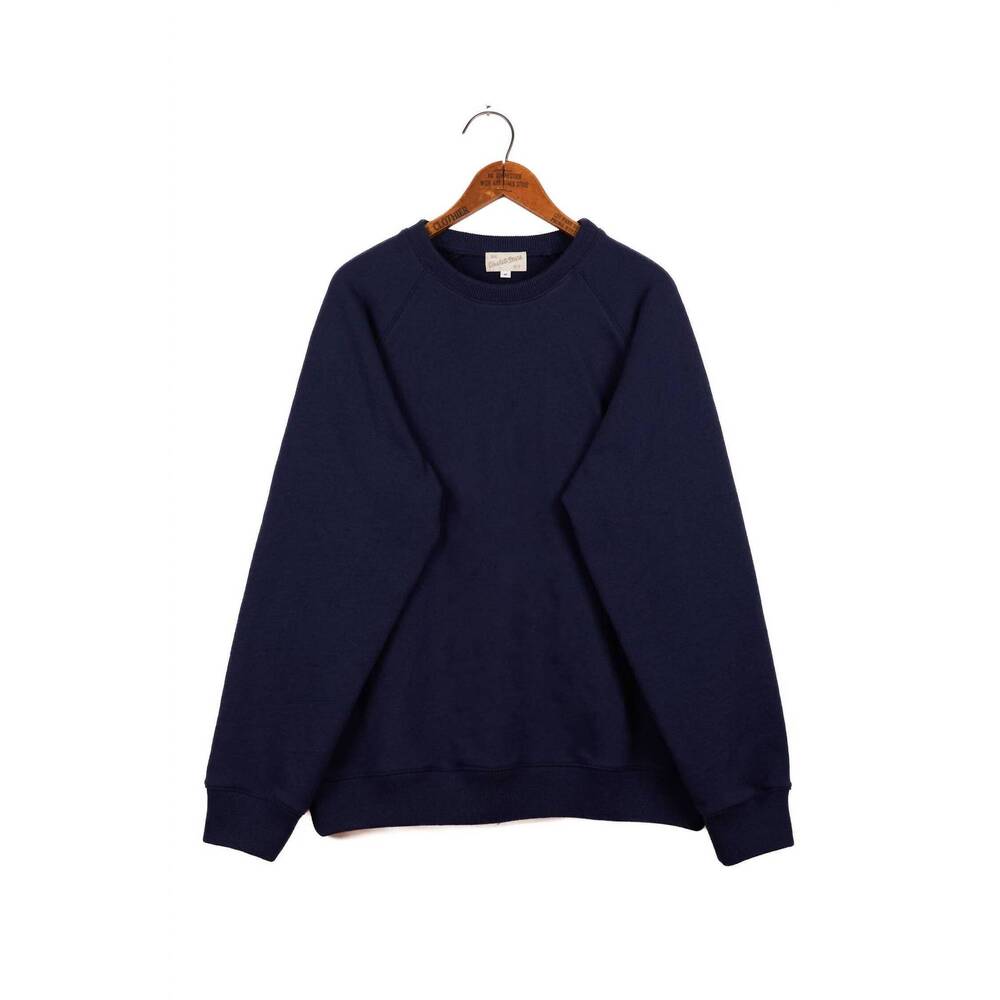 NEW UPSTATE STOCK women's amagansett beach upcycled terry sweater in navy